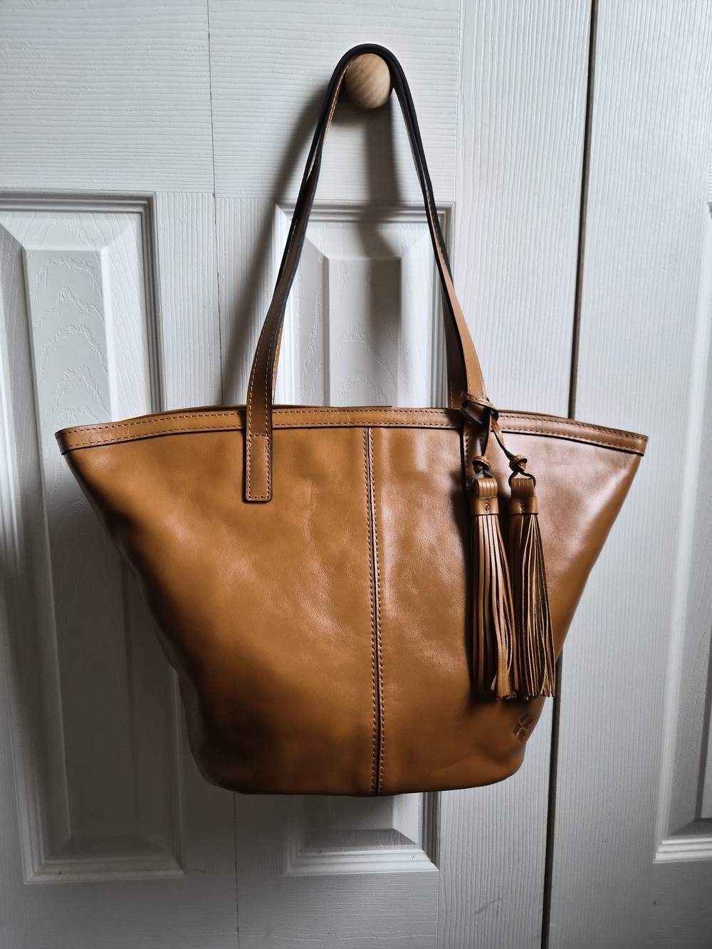 NWT Patricia Nash Leather Marconia Tote with Tassel Detail